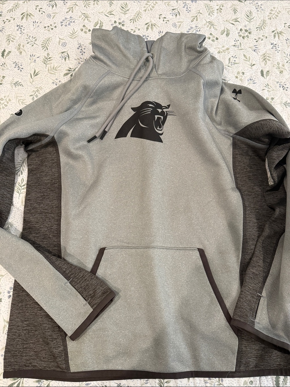 Under Armour Light Gray & Dark Gray Panther Pullover Hoodie
